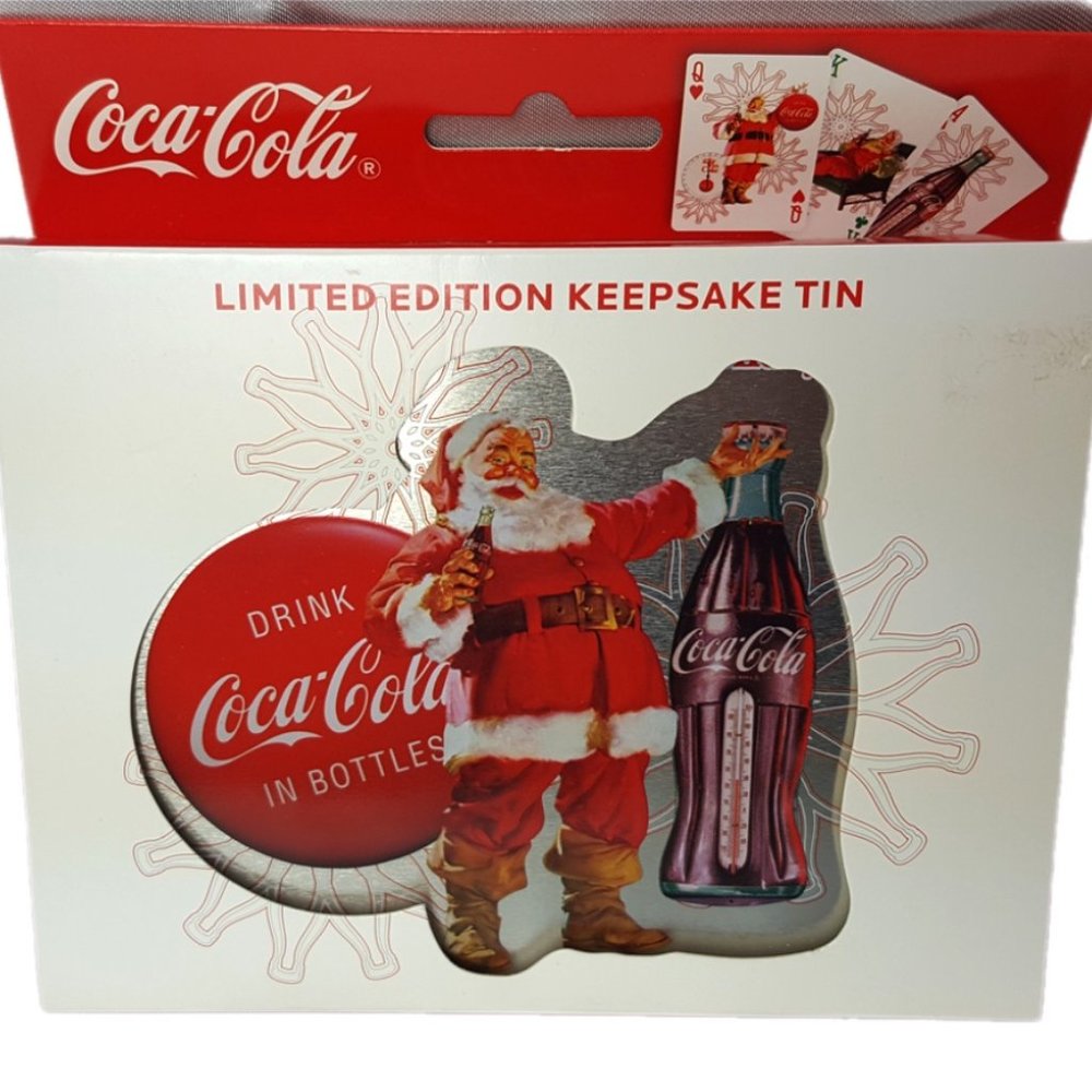 Coca Cola Coke Playing Cards Limited Edition Tin from 2008 Bicycle 2‎ Decks NIP!